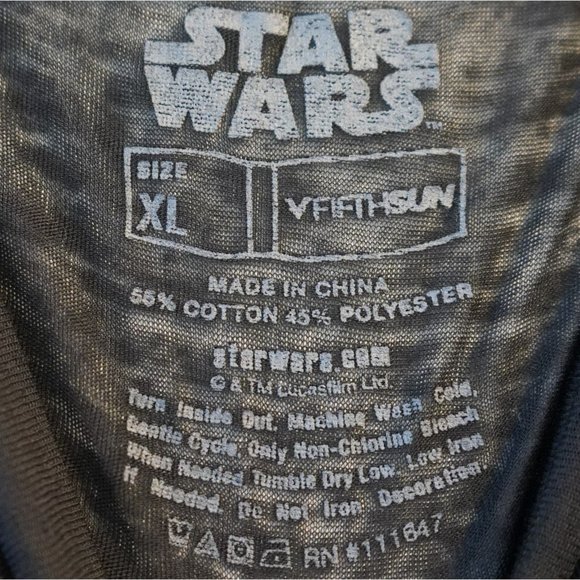Star Wars Retro Explosion Semi Sheer Lightweight Tank Top Fifth Sun sz XL - Picture 3 of 7